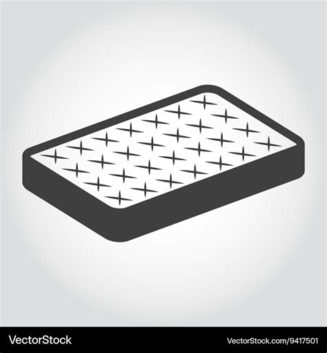 Black mattress icon Royalty Free Vector Image - VectorStock