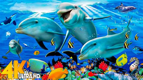 The Ocean 4K - Beautiful Coral Reef Fish in Aquarium, Sea Animals for Relaxation (4K Video Ultra ...