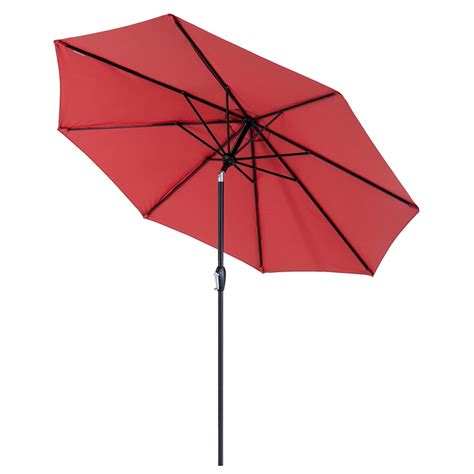 Tempera 9' Outdoor Market Patio Table Umbrella with Push Button Tilt and Crank,Large Sun ...