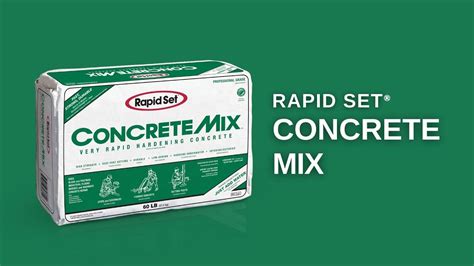 Rapid Set® Concrete Mix - YouTube