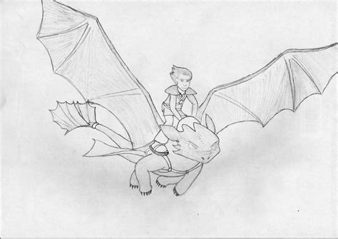 Drawing Hiccup and toothless by trgiant | OurArtCorner