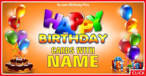 Birthday Cards With Name - 1