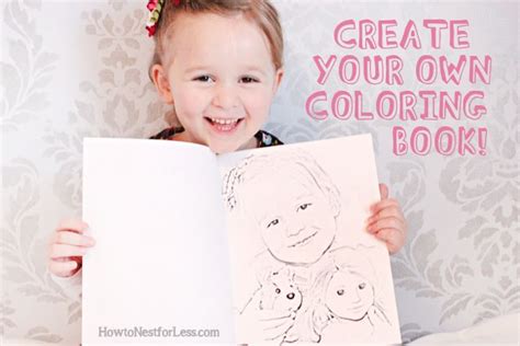 Make Your Own Coloring Book with Family Photos - How to Nest for Less™