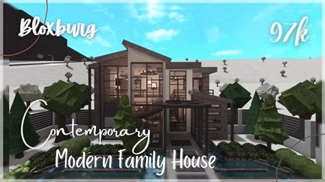 Roblox Bloxburg:"Contemporary Modern Family House" Speed build + Tour - Jan. 15, 2021, | Minami ...