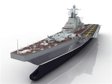 Aircraft carrier 3D model Download for Free