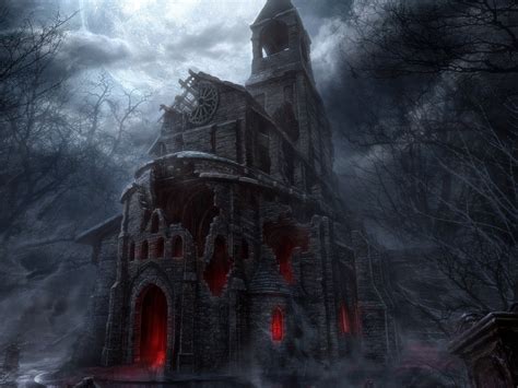 Haunted House - Halloween Wallpaper (16050669) - Fanpop