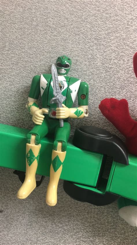 My Green Ranger finally has his sword again after almost 20 years! (x-post /r/nostalgia) : 90s