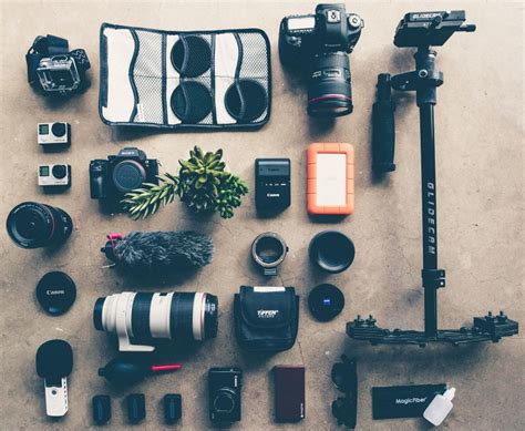 Free Stock Photo of Camera and Accessories | Download Free Images and Free Illustrations