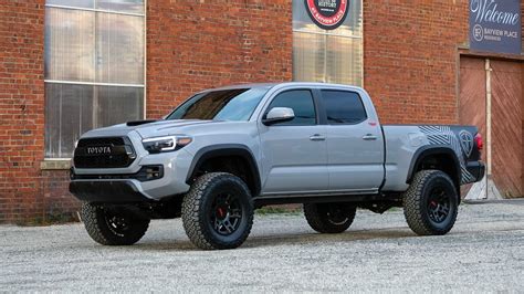 2018 Toyota Tacoma TRD Custom Lifted in Cement Grey - YouTube