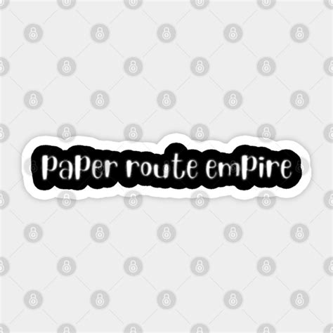 Paper Route Empire Cute - Paper Route Empire Cute - Sticker | TeePublic