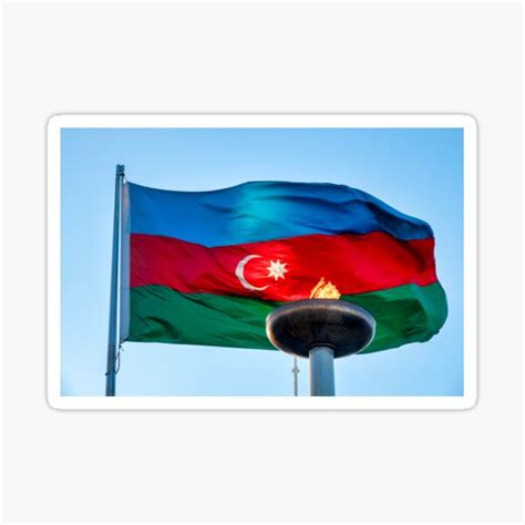 "Azeri flag" Sticker by troianifabrizio | Redbubble