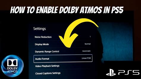 How to get Dolby Atmos on Playstation 5 - YouTube