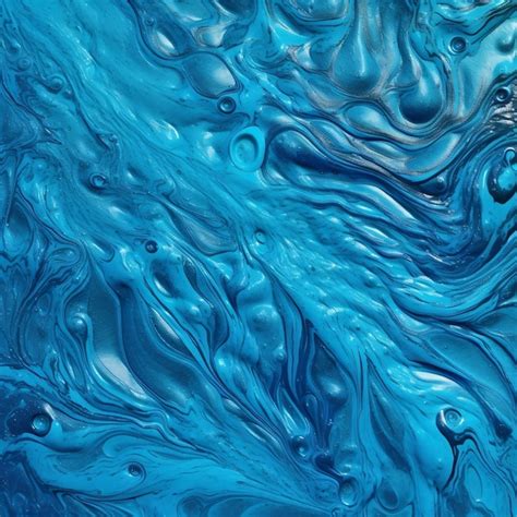 Premium AI Image | Soothing Blue Slime Texture Background ai