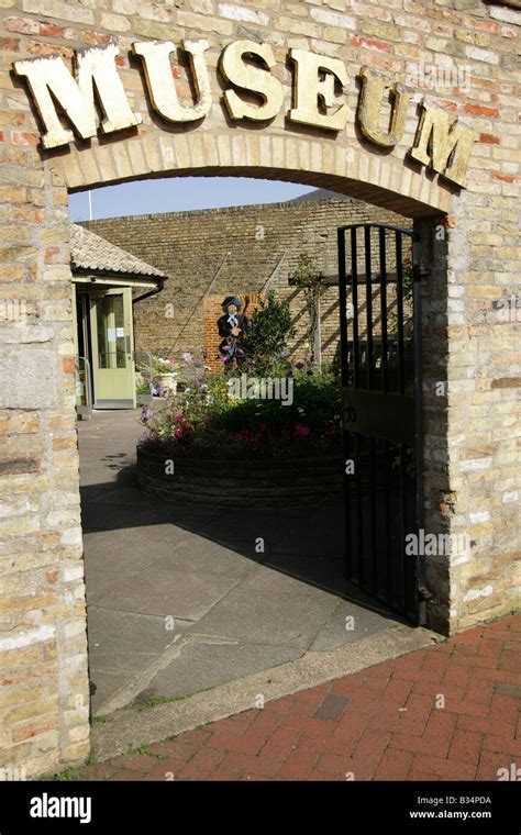 City of Ely, England. Main entrance to Ely’s local history museum ...