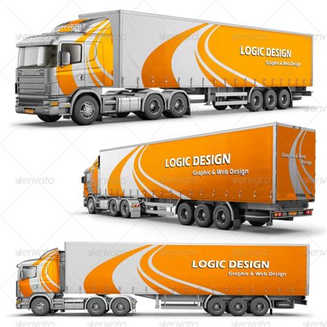 50+ Truck Mockup PSD For Trucks Branding – Free & Premium Downloads | Layerbag