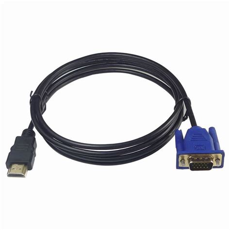 HDMI Cable HDMI To VGA 1080P HD With Audio Adapter Cable HDMI TO VGA ...