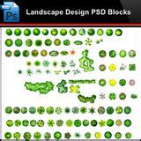 ★Photoshop PSD Blocks-Landscape Design PSD Blocks-2D Tree PSD Blocks