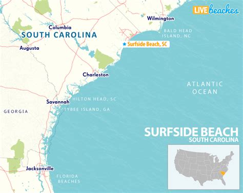 Map Of Surfside Beach South Carolina Live Beaches | My XXX Hot Girl