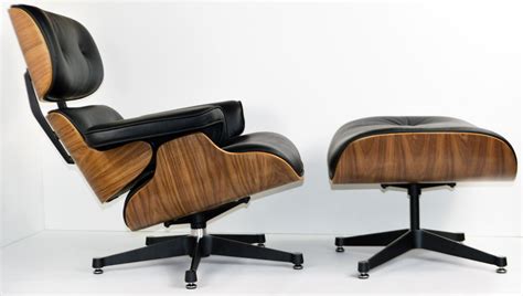 Charles Eames Chair - WALNUT - Black Leather - Charles Eames