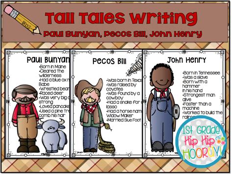 1st Grade Hip Hip Hooray!: Using Tall Tale Characters to Write