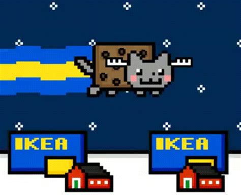 Ikea Nyan Cat GIF - Find & Share on GIPHY