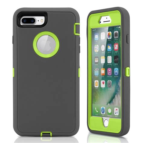 For iPhone 7 Plus Case Rugged Shockproof Hard Case Protective Cover - Walmart.com