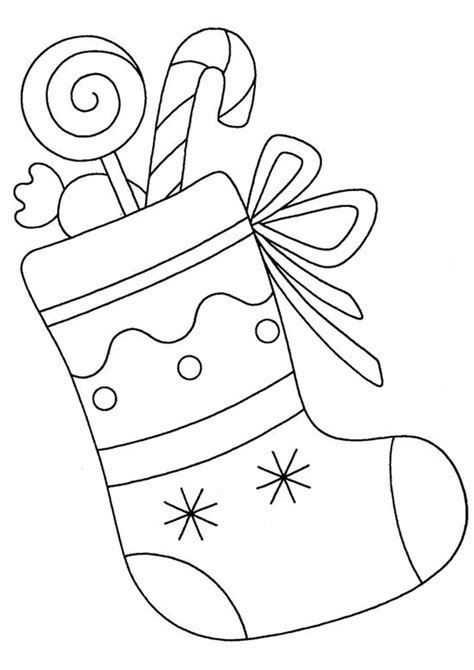 Christmas Stocking Coloring Pages For Kids - Tulamama