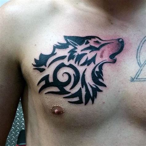 50 Tribal Wolf Tattoo Designs For Men - Canine Ink Ideas