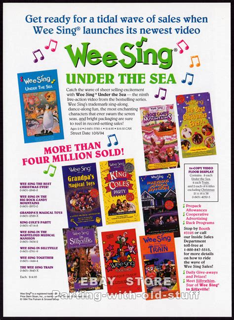 WEE SING : Under The Sea__Original 1994 Trade print AD promo__Industry ...