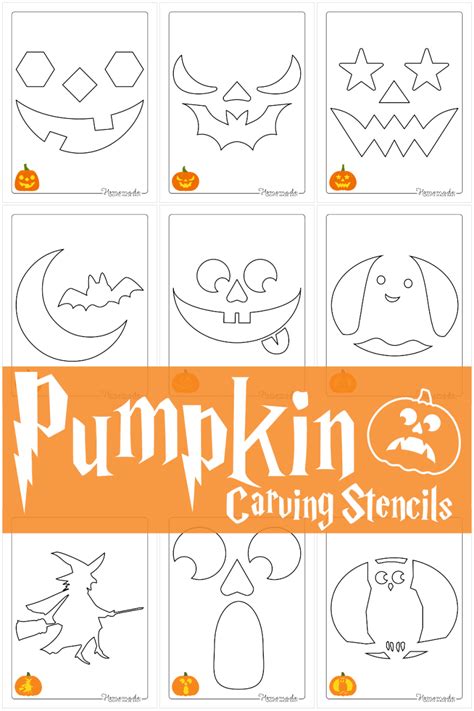 Free Printable Pumpkin Carving Stencils For Halloween - SmartLiving ...