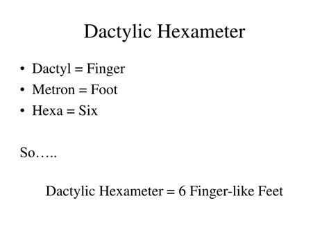 PPT - Dactylic Hexameter PowerPoint Presentation, free download - ID ...