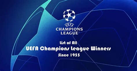 List of UEFA Champions League (UCL) Winners By Year (2025 Updated ...