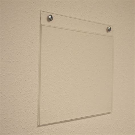 Acrylic Wall Mount Sign Holder - Landscape - 11"w x 8.5"h