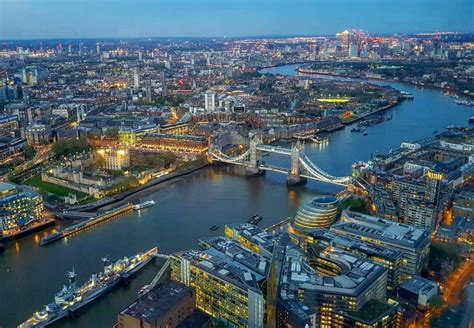 View from the Shard at Sunset. : r/london