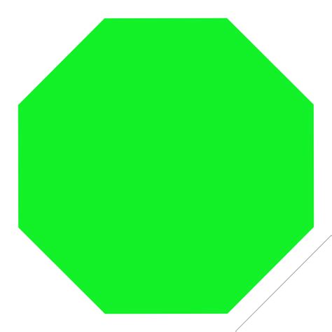 Bright Green Stop Sign Clip Art at Clker.com - vector clip art online, royalty free & public domain