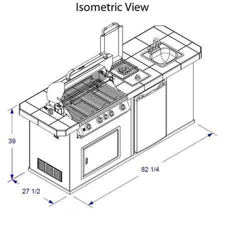 Grill/outdoor kitchen specs we used for design | Outdoor kitchen design layout, Outdoor kitchen ...