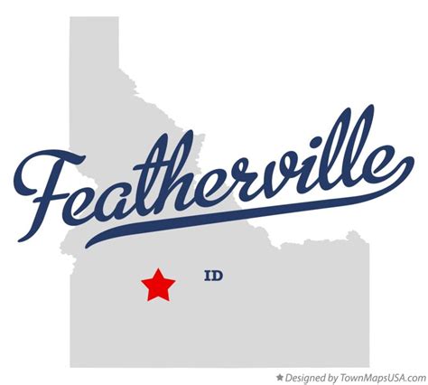 Map of Featherville, ID, Idaho