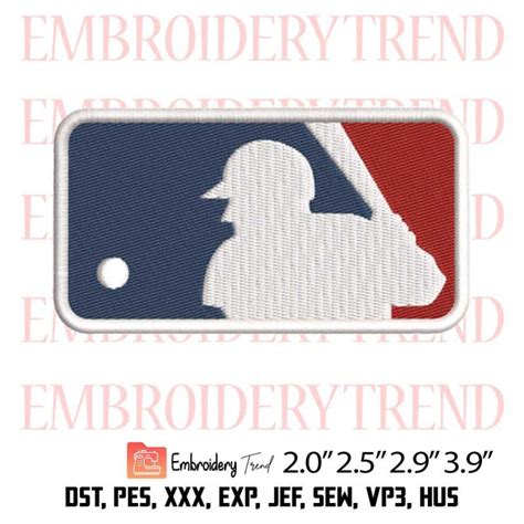 Major League Baseball Logo Embroidery Design – MLB Baseball Embroidery ...