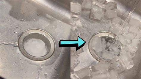 Garbage Disposal Cleaning Hack With Ice Cubes