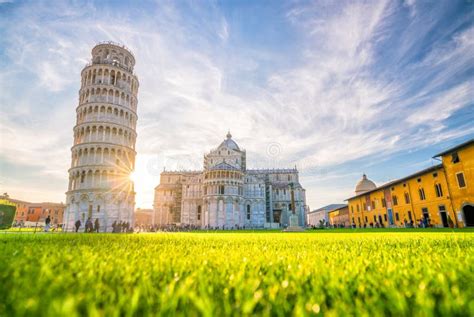 The Leaning Tower, Pisa City Downtown Skyline Cityscape in Italy Stock Image - Image of italy ...