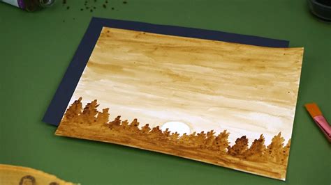 Instant Coffee Art Project: How To Create A Landscape Painting ...