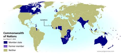 British Commonwealth Countries 2020 Map - Jody Henderson