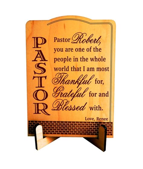 Pastor Appreciation Gift Pastor Thanksgiving Gift Custom