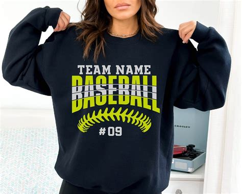 Custom Baseball Hoodie, Personalized Baseball Sweatshirt, Baseball Team ...