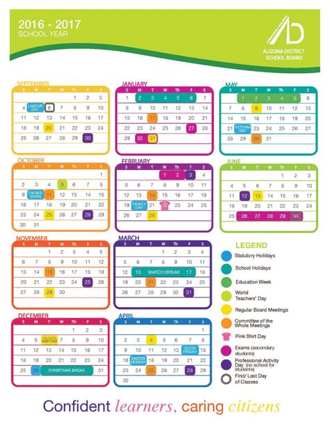 Incredible School Calendar District 196