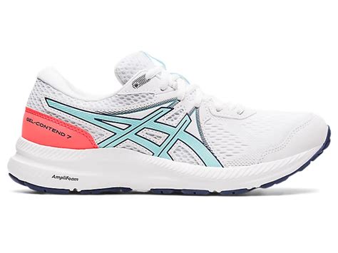 Women's GEL-CONTEND 7 | White/Clear Blue | Running Shoes | ASICS