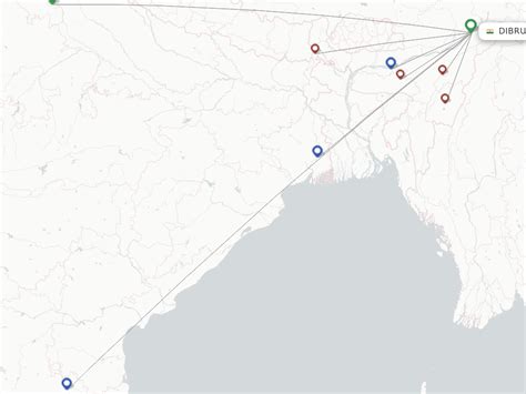 Direct (non-stop) flights from Dibrugarh to Pasighat - schedules - FlightsFrom.com