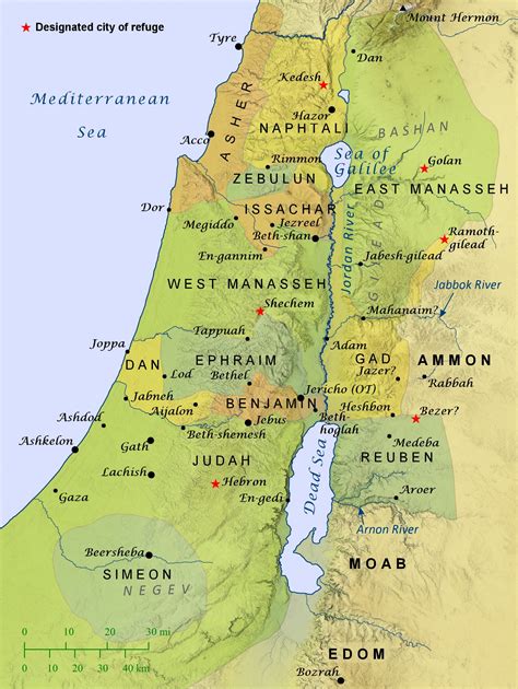 Tribal Allotments of the Promised Land – Bible Mapper Blog