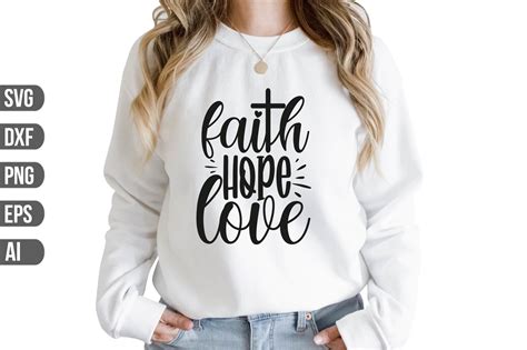 Faith Hope Love SVG Graphic by Craft Store · Creative Fabrica