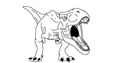 T Rex Coloring Pages For Kids